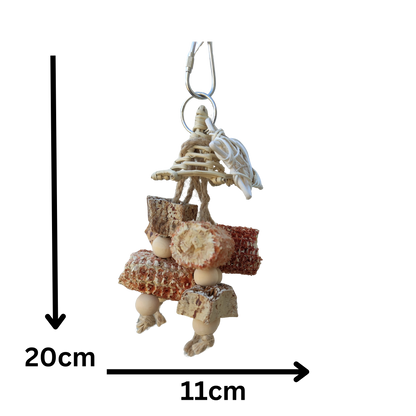 measurements of the star hat bird toy