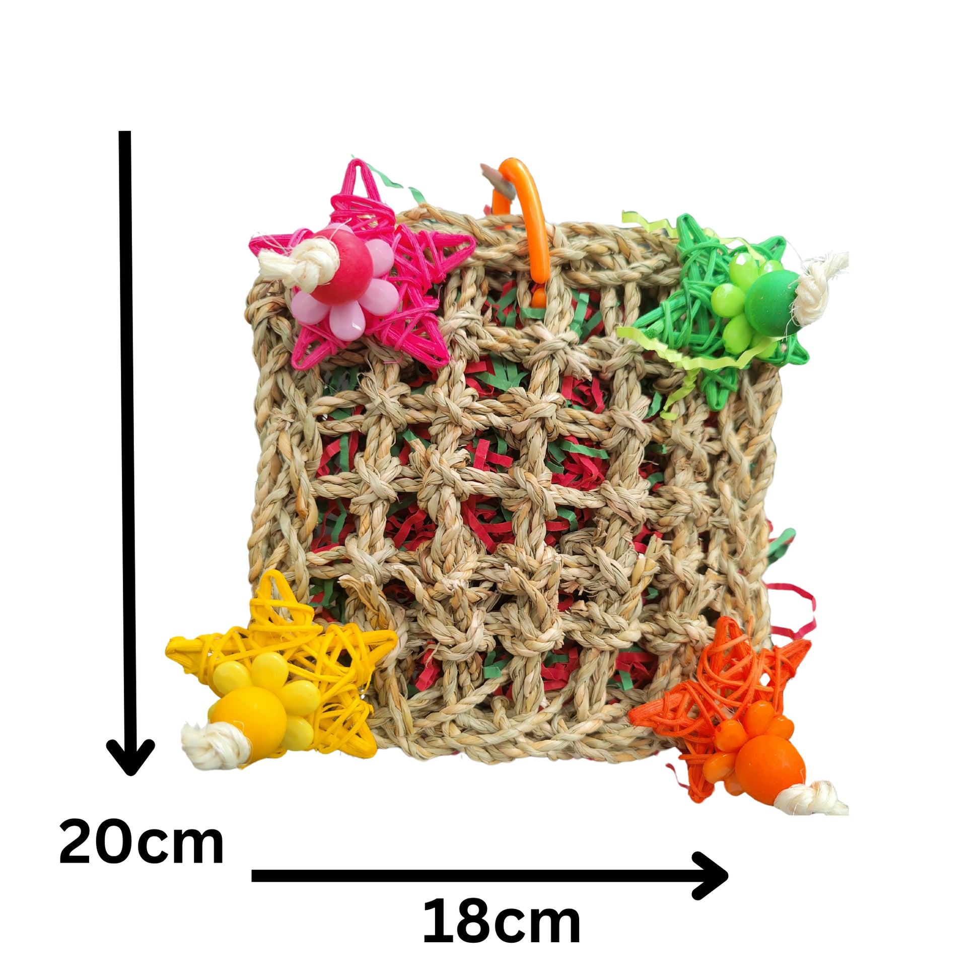 measurements of the star pouch bird toy