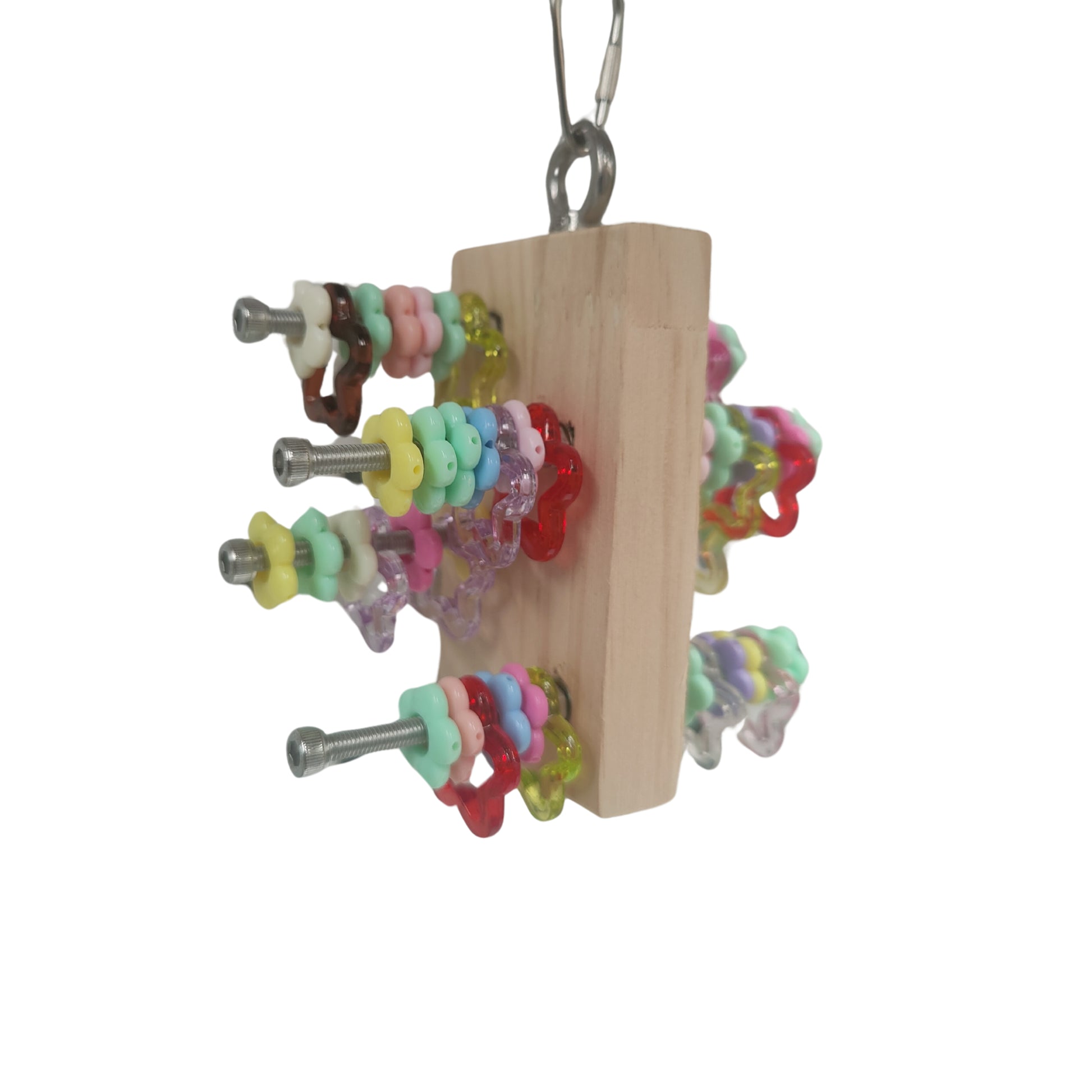 star and flower beads bird toy. beads spin