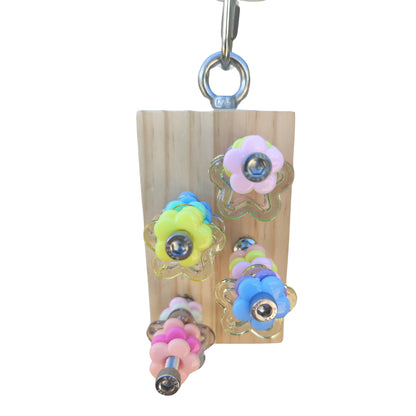 star and flower beads bird toy