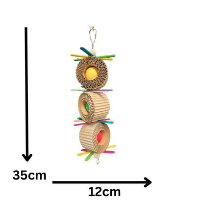 measurements spotlight bird toy
