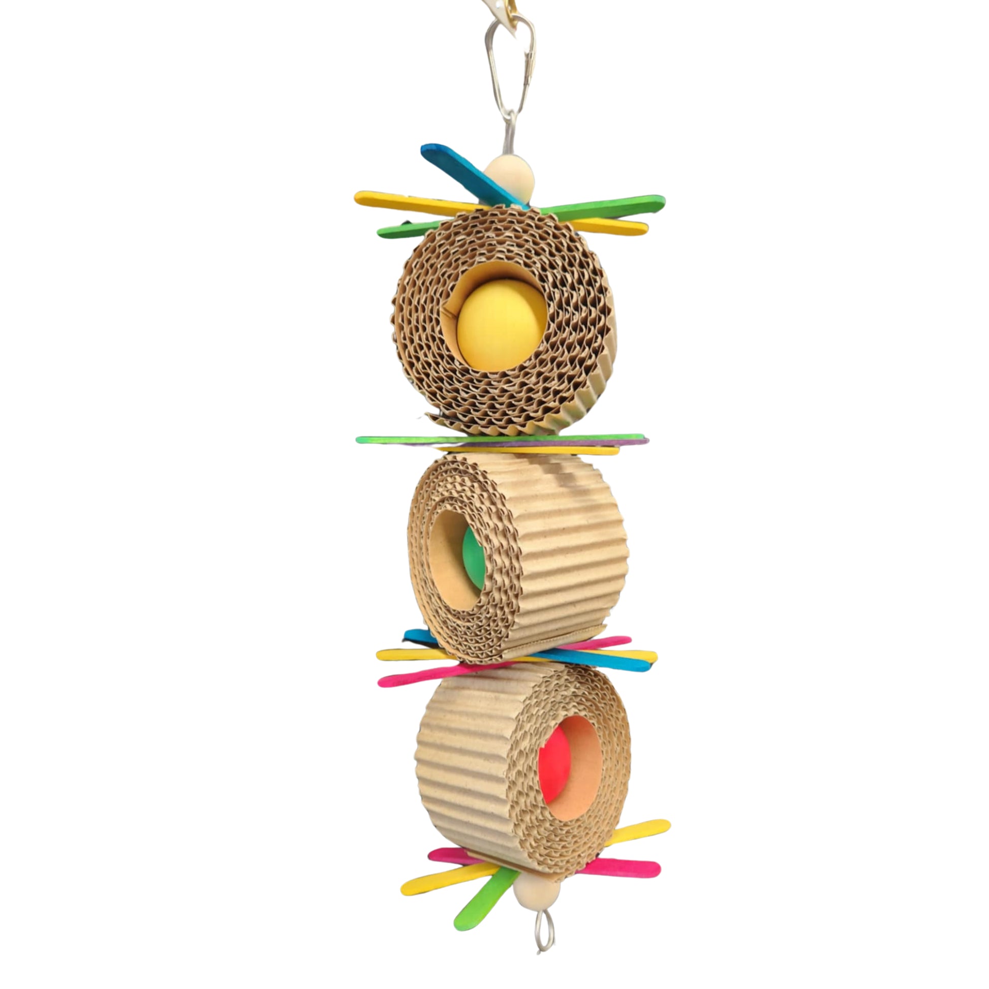spotlight bird toy with pop sticks bird toy