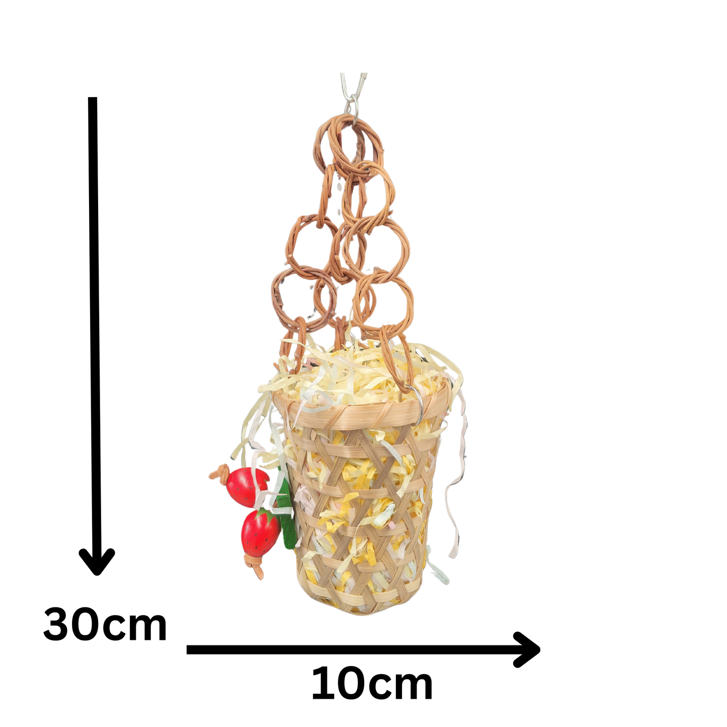 measurements of the cane hanging basket