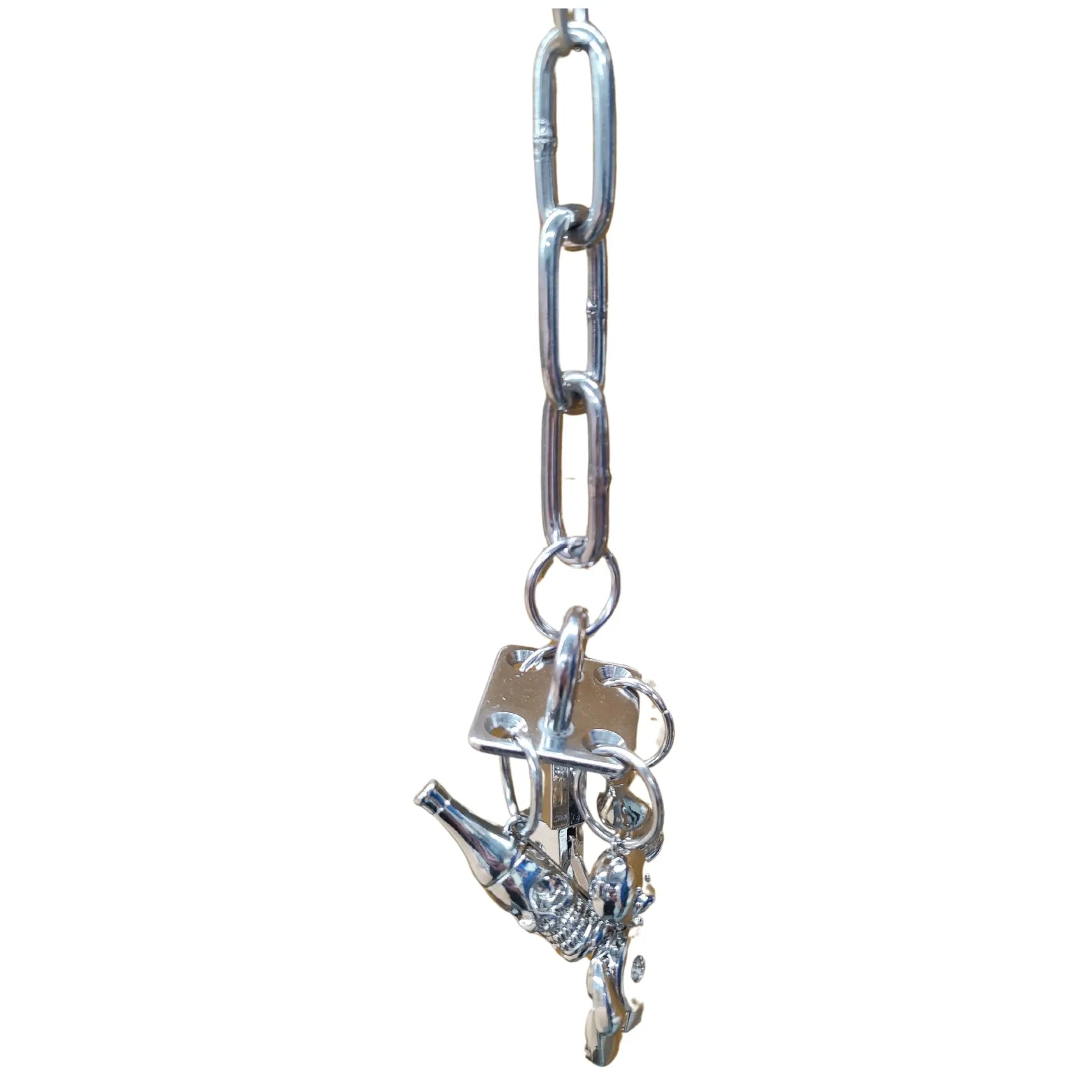 strong chain and cute charms bird toy