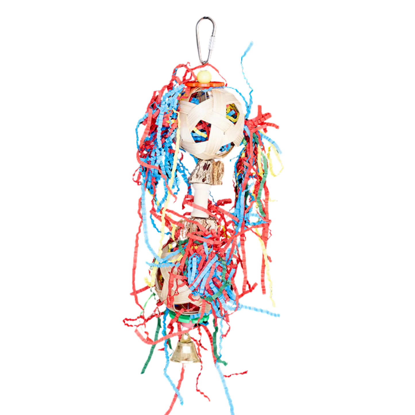 Two Paper Filled Cane Weave Balls Bird Toy

Packed with natural materials, this toy features two cane weave balls filled with paper—perfect for pulling, shredding, and play. Ideal for medium-sized birds.

Size: 6 cm x 26 cm