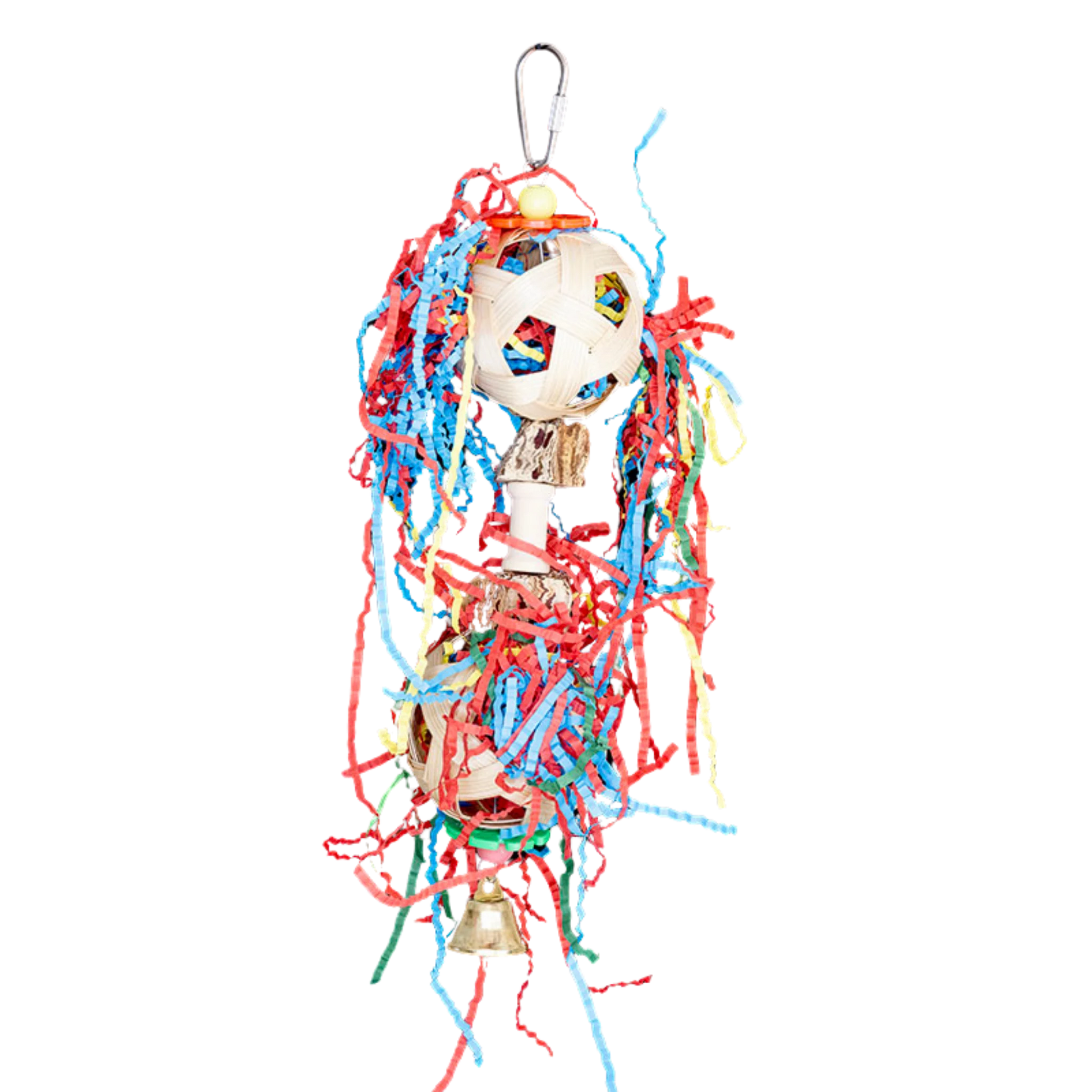 Two Paper Filled Cane Weave Balls Bird Toy

Packed with natural materials, this toy features two cane weave balls filled with paper—perfect for pulling, shredding, and play. Ideal for medium-sized birds.

Size: 6 cm x 26 cm