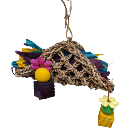 Taco Mat with Paper Bird Toy Lou Lou Bells Bird Toys
