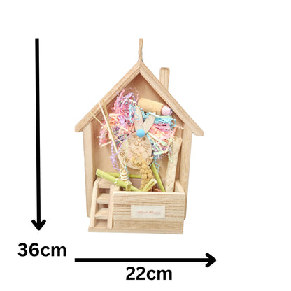 measurements of the treat house bird toy