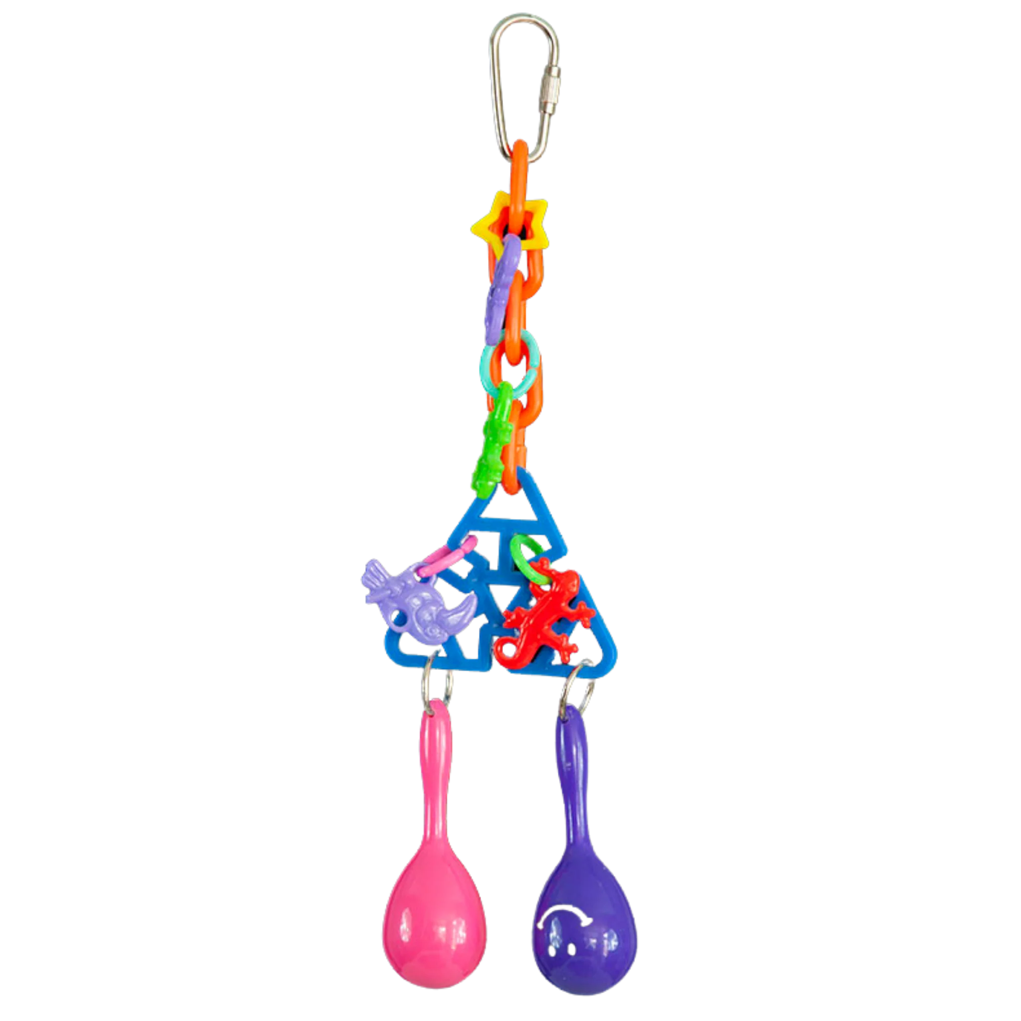 Triangle Rave Toy Triangle Shake bird Toy - Lou Lou Bells Bird Toys