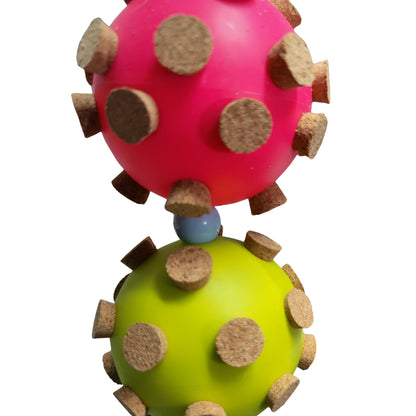 Tripple Cork Balls Lou Lou Bells Bird Toys