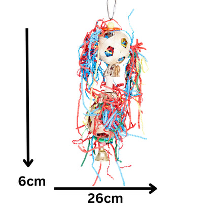 Measurement - Two Paper Filled Cane Weave Balls Bird Toy

Packed with natural materials, this toy features two cane weave balls filled with paper—perfect for pulling, shredding, and play. Ideal for medium-sized birds.

Size: 6 cm x 26 cm