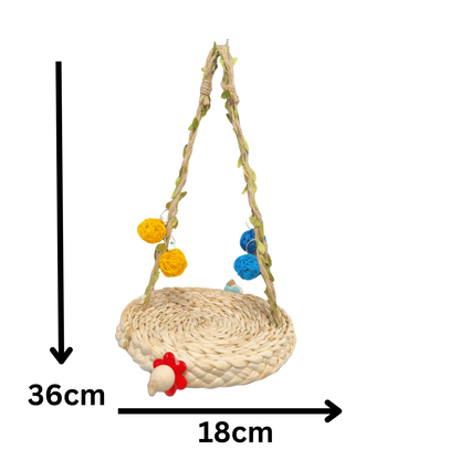 measurements of the vine swing bird toy