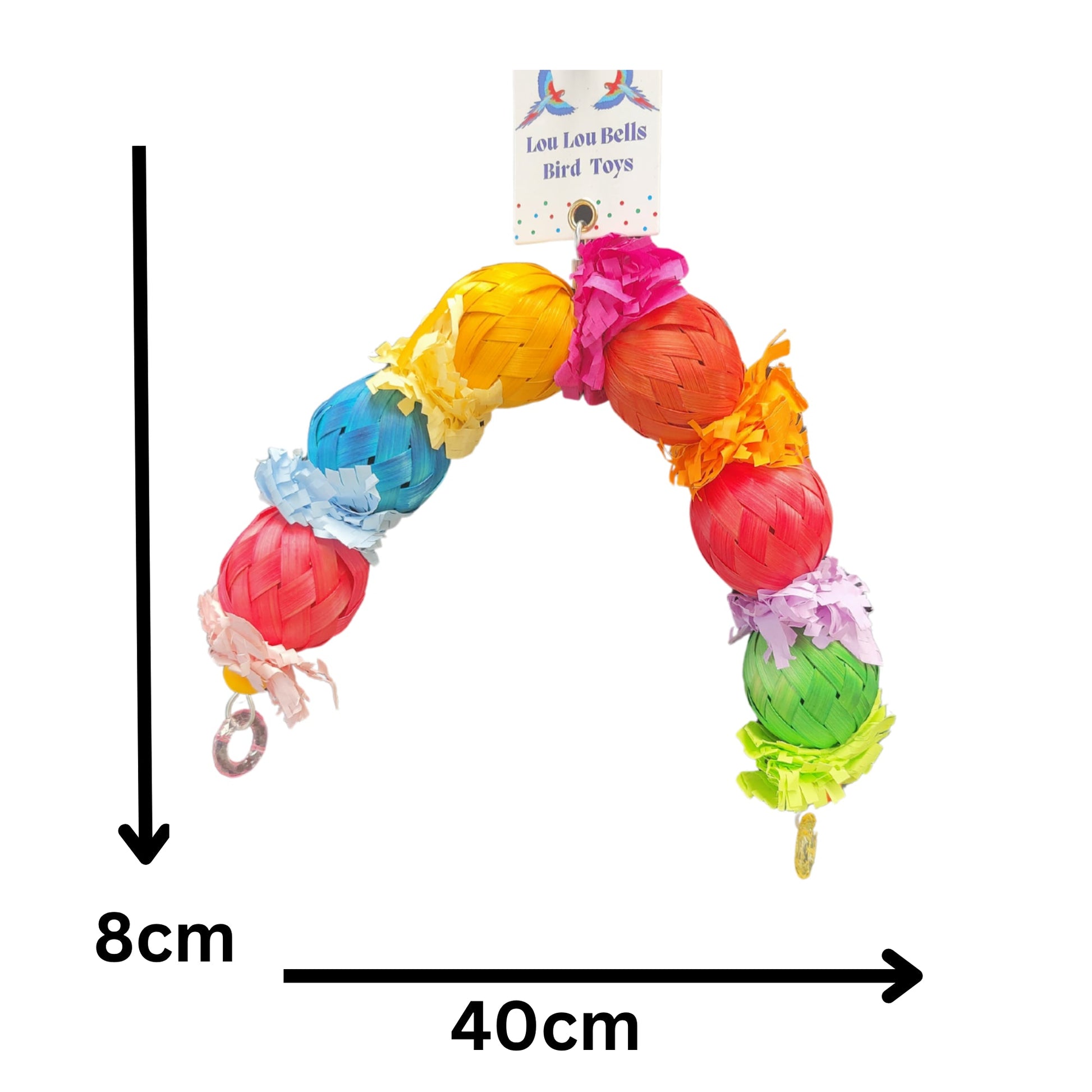 Waffle Paper Balls Bird Toy Lou Lou Bells Bird Toys