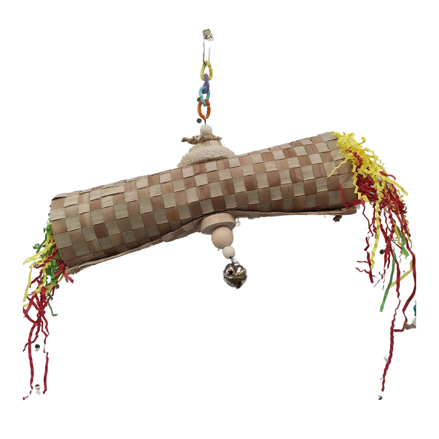 Weave Mat Roll Bird Toy