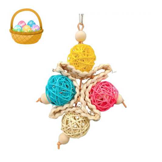 Four Cane Balls bird Toy Lou Lou Bells Bird Toys
